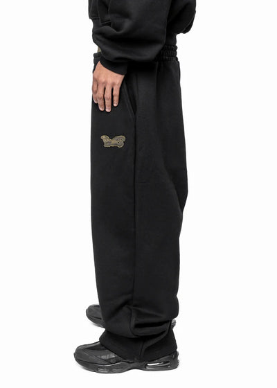 Black Unisex Camo Sweatpants