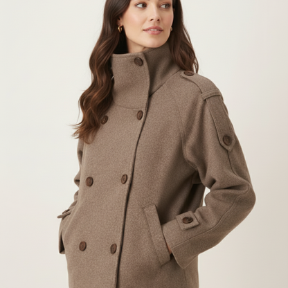 Instatame Women’s Formal Cropped Trench Coat