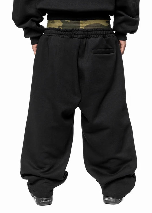 Black Unisex Camo Sweatpants
