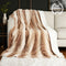 Deer Print Faux Fur Throw Blanket