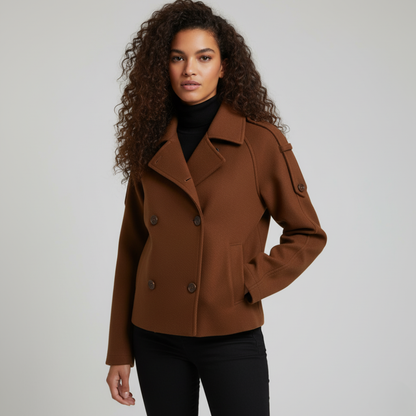Instatame Women’s Formal Cropped Trench Coat