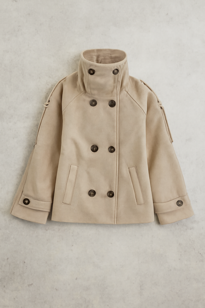 Instatame Women’s Formal Cropped Trench Coat