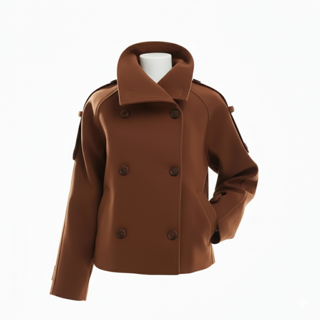 Instatame Women’s Formal Cropped Trench Coat