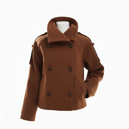 Instatame Women’s Formal Cropped Trench Coat