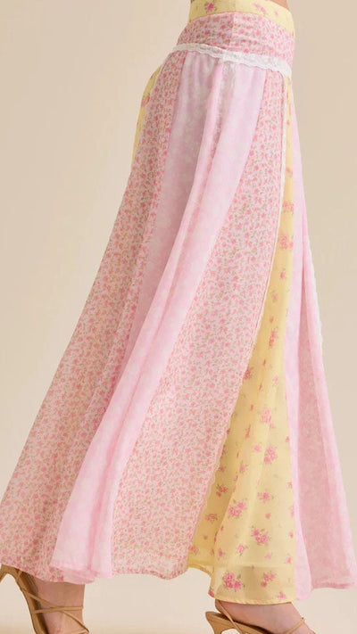 Flower Matching Skirt Set