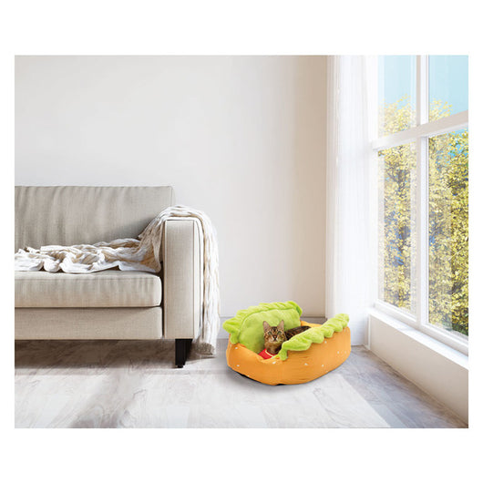 Heart to Tail Hot Dog Novelty Pet Bed